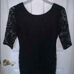Black Lace Mini Dress